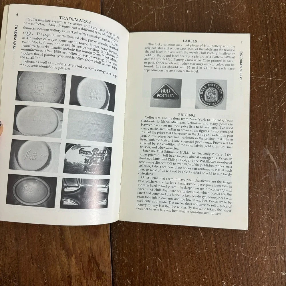 Hull The Heavenly‎ Pottery 2nd Edition 1992 Joan Gray Hull Identification Book